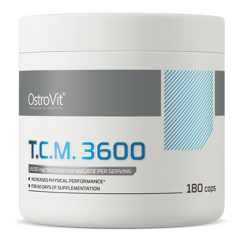 T.C.M. 3600 mg | 180 Capsules | Creatine Malaat | Ostrovit