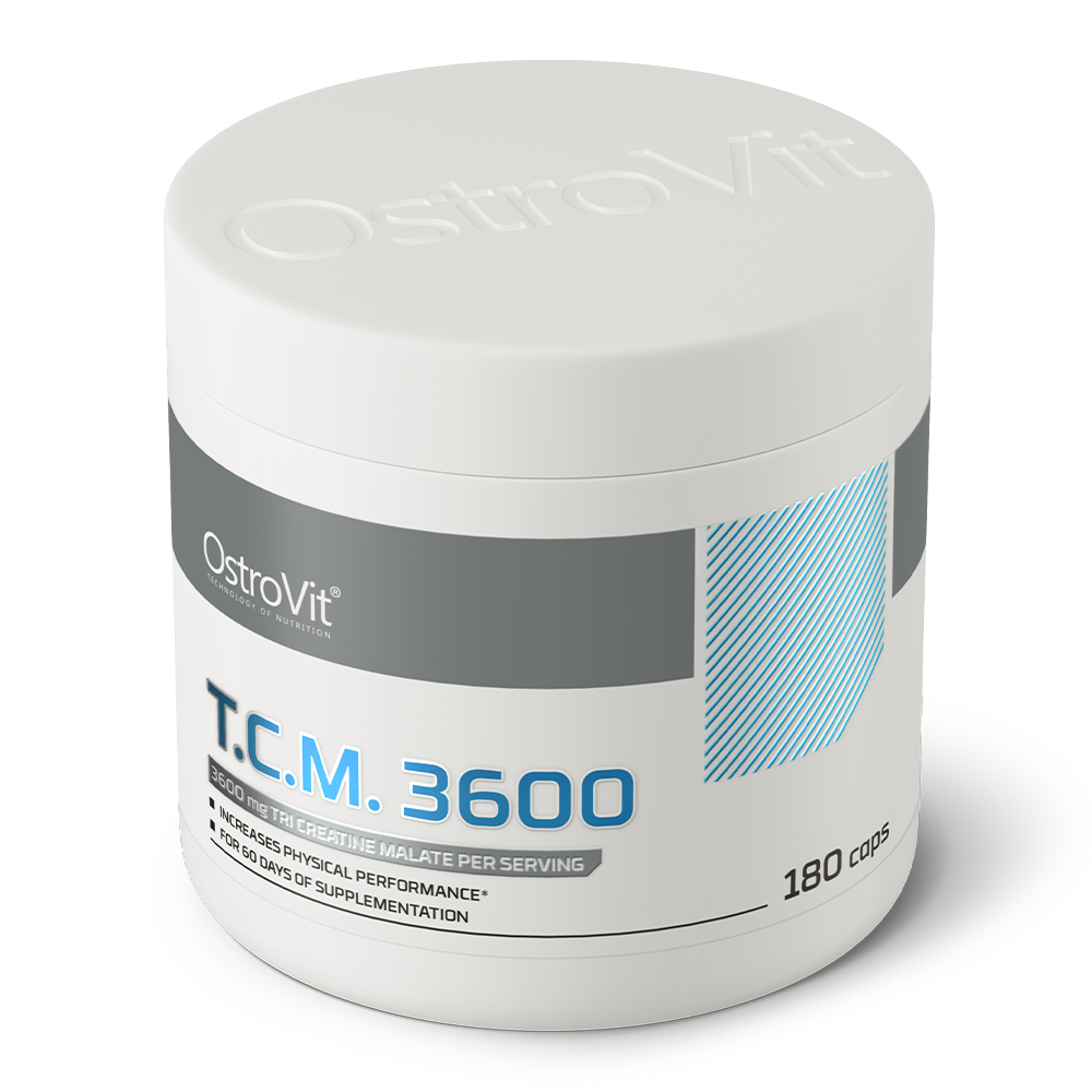 T.C.M. 3600 mg | 180 Capsules | Creatine Malaat | Ostrovit