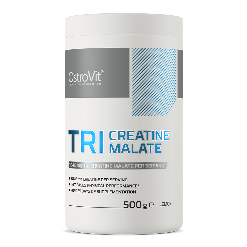 Tri-Creatine | Malaat | Poeder | 500 g | Citroen 🍋 | OstroVit