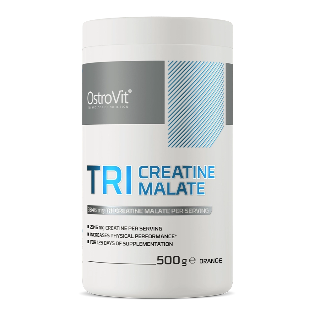 Tri-Creatine | Malaat | Poeder | 500 g | Sinaasappel 🍊 | OstroVit