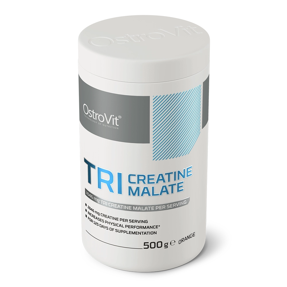 Tri-Creatine | Malaat | Poeder | 500 g | Sinaasappel 🍊 | OstroVit