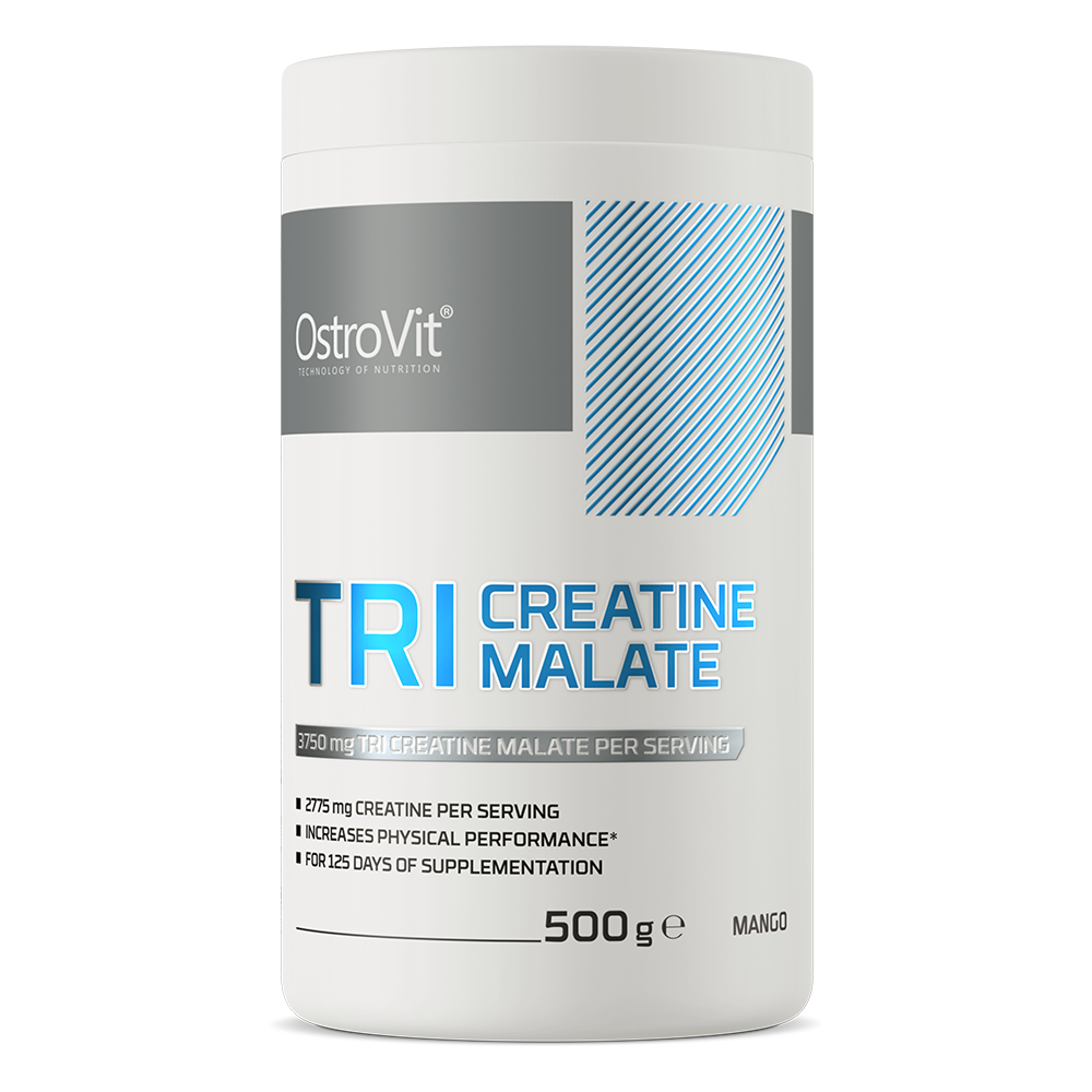 Tri-Creatine | Malaat | Poeder | 500 g | Mango 🥭 | OstroVit