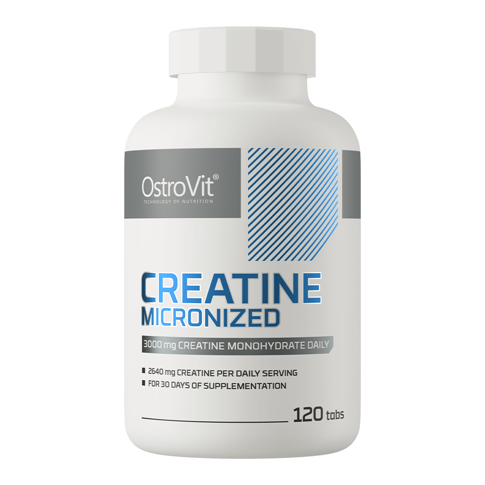 Creatine Micronized – 120 tabletten, 3 000 mg creatinemonohydraat | OstroVit