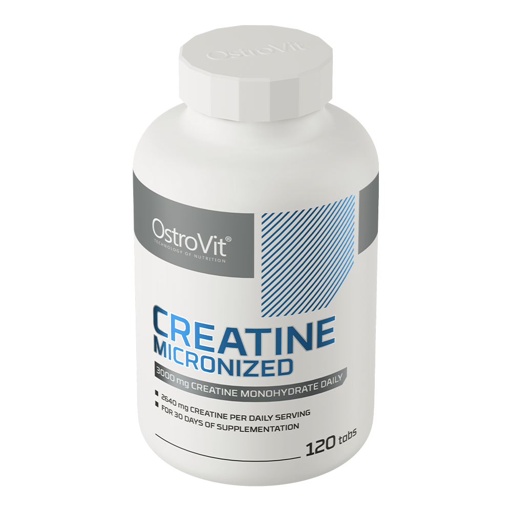 Creatine Micronized – 120 tabletten, 3 000 mg creatinemonohydraat | OstroVit