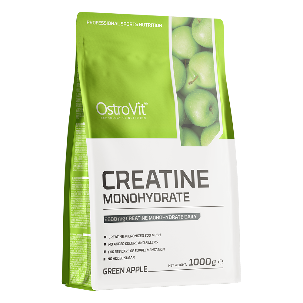 Creatine Monohydrate 1000 g – Groene Appel, 333 porties | OstroVit