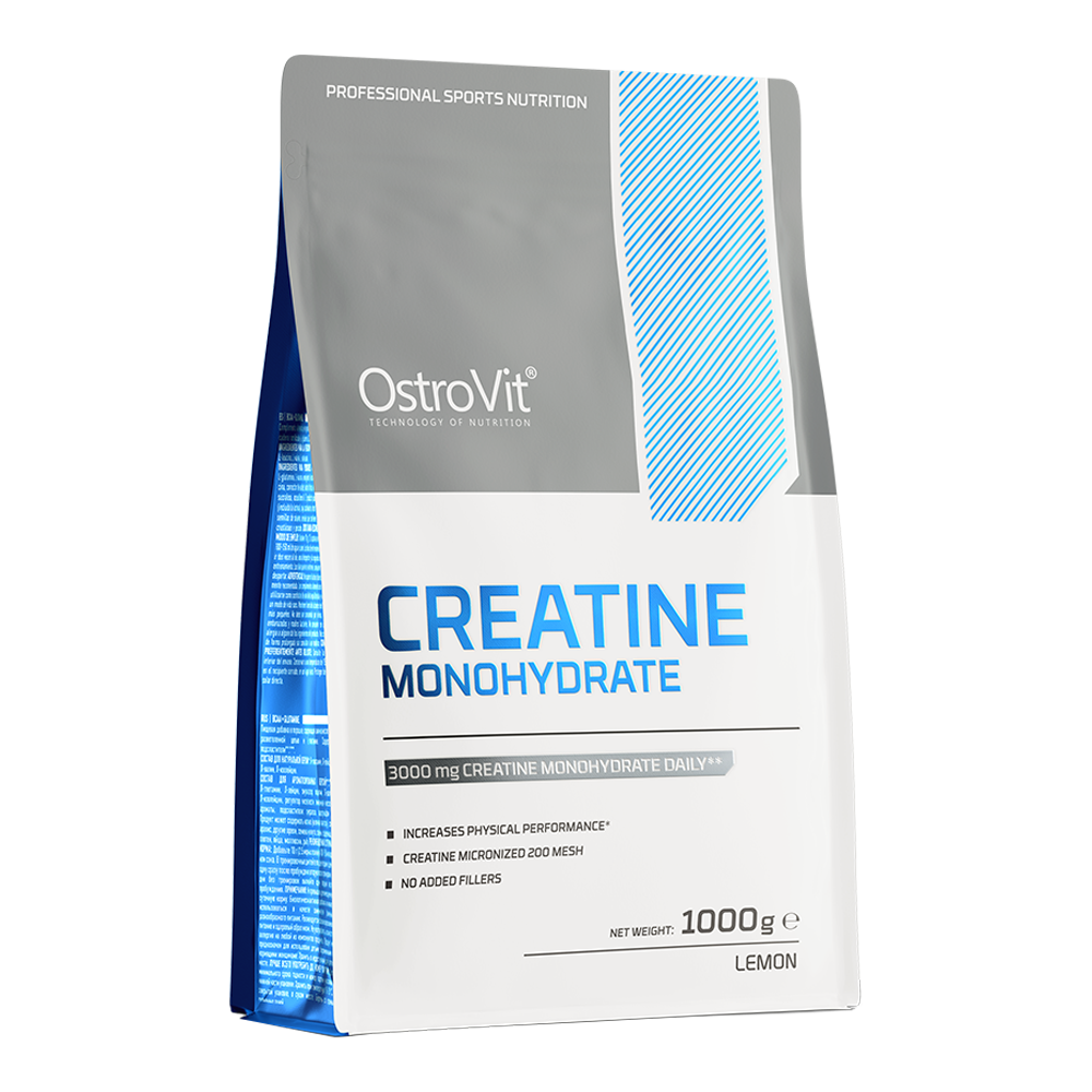 Creatine Monohydrate – 1000 g, Lemon, 333 porties | OstroVit