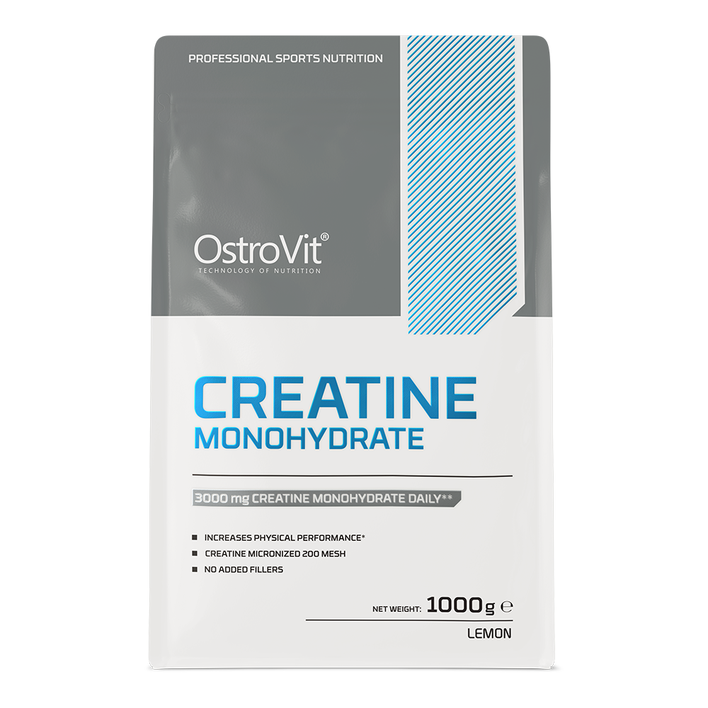 Creatine Monohydrate – 1000 g, Lemon, 333 porties | OstroVit