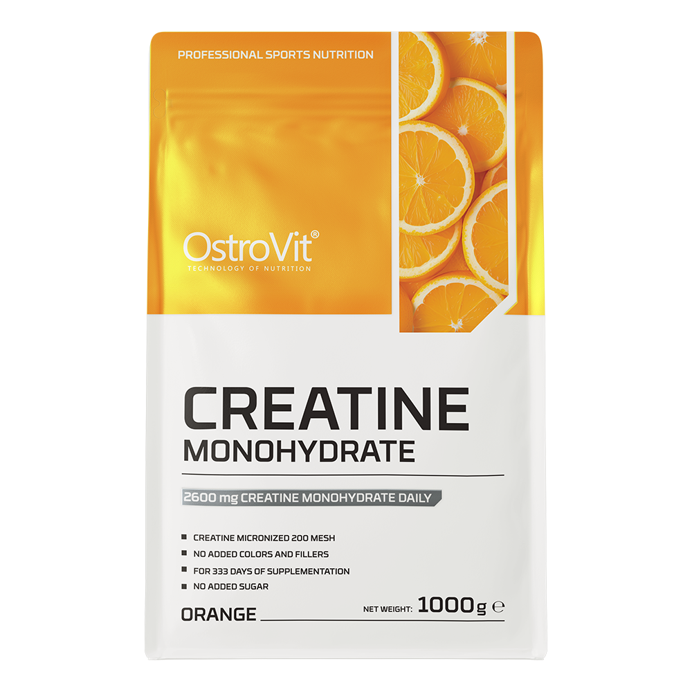 Creatine Monohydrate 1000 g – Sinaasappel, 333 porties | OstroVit