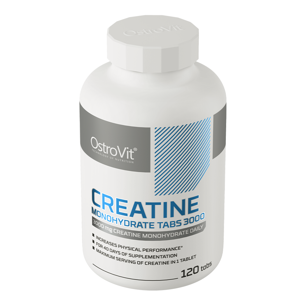 Creatine Monohydraat | 3000 mg | 120 Tabletten | OstroVit