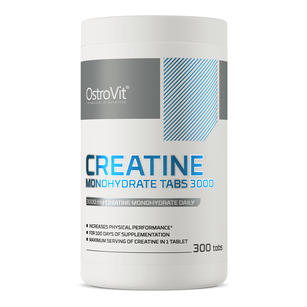 Creatine Monohydrate – 300 tabletten, 3000 mg per portie | OstroVit