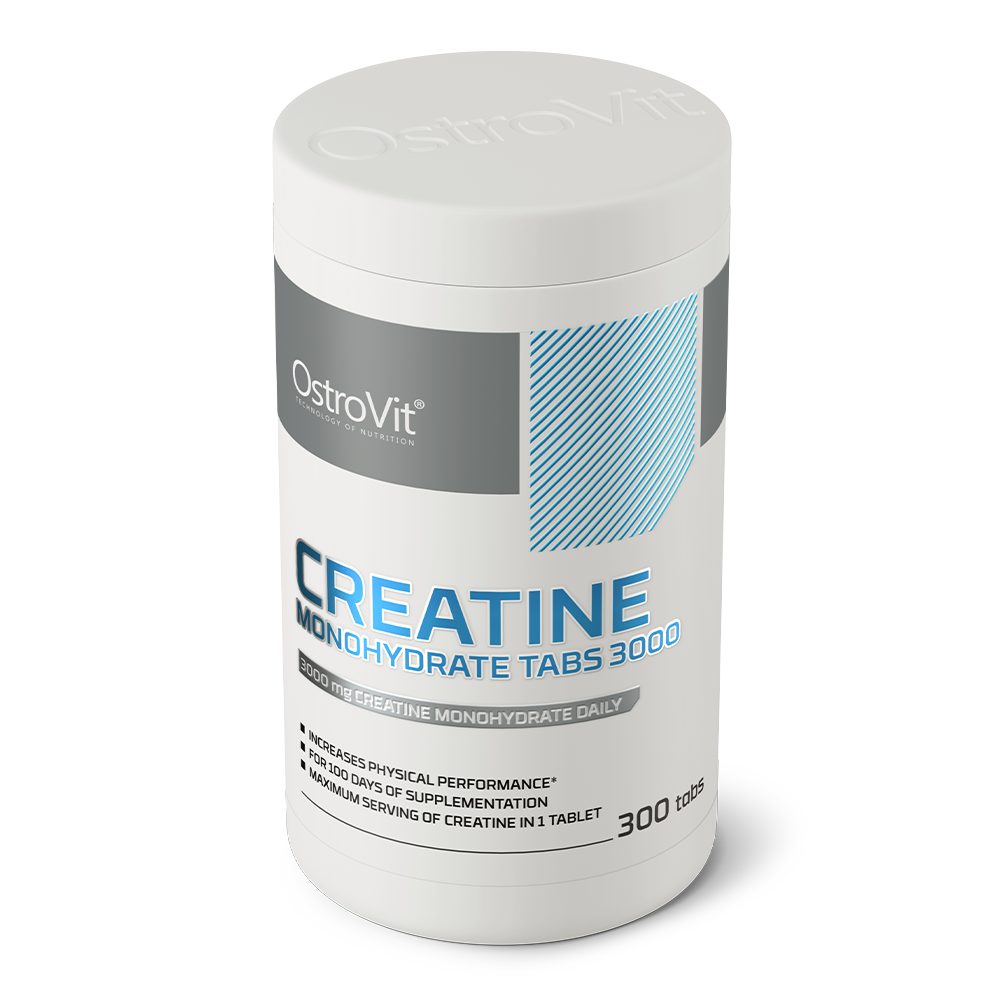 Creatine Monohydrate – 300 tabletten, 3000 mg per portie | OstroVit