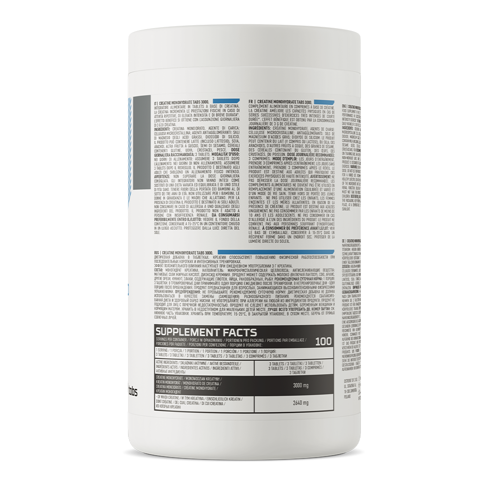 Creatine Monohydrate – 300 tabletten, 3000 mg per portie | OstroVit