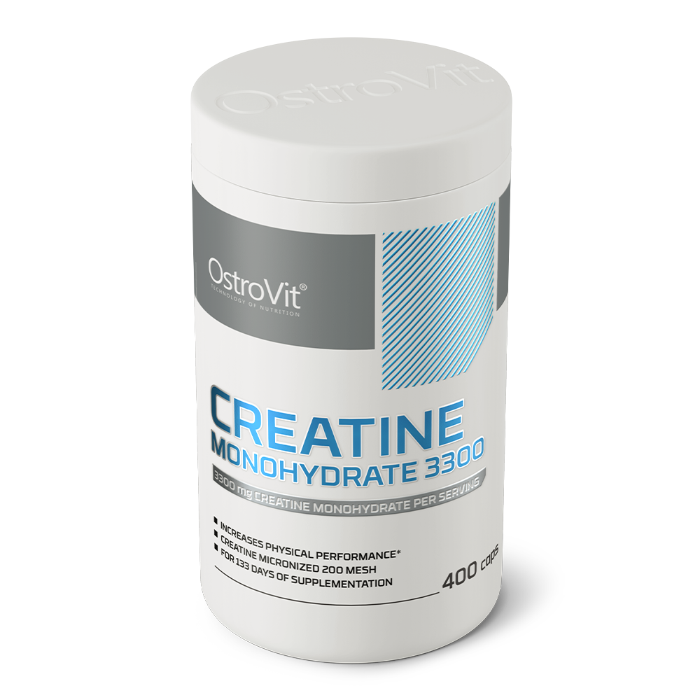Creatine Monohydrate 3300 mg – 400 capsules, 133 porties | OstroVit