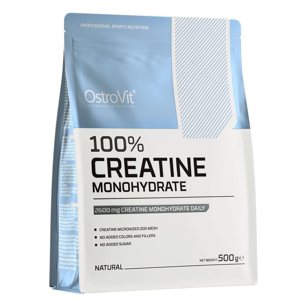 Creatine Monohydrate 500 g – 166 porties, 100% creatinemonohydraat | OstroVit