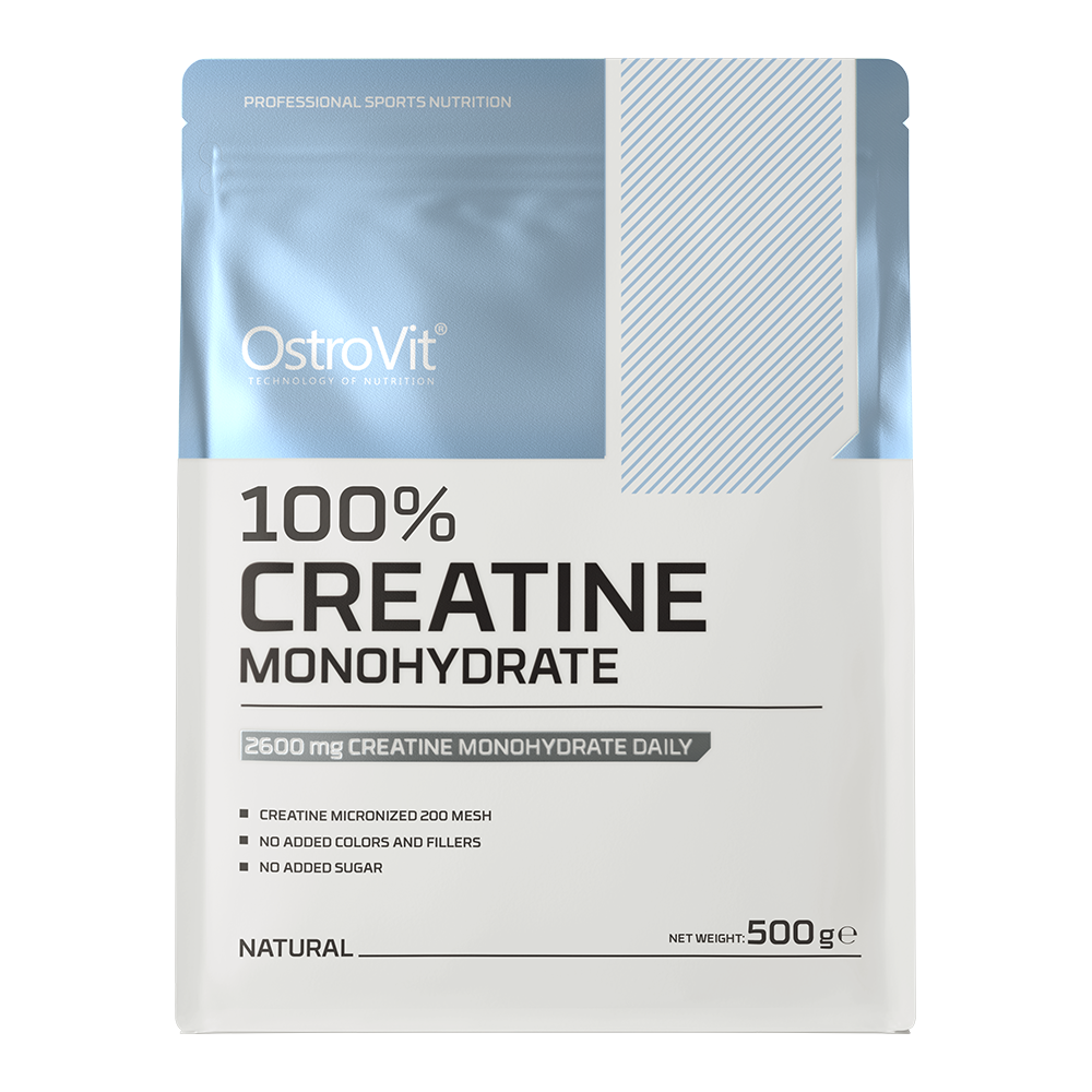 Creatine Monohydrate 500 g – 166 porties, 100% creatinemonohydraat | OstroVit
