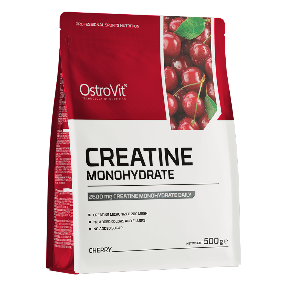 Creatine Monohydraat | Poeder | 500 g | Kers 🍒 | OstroVit