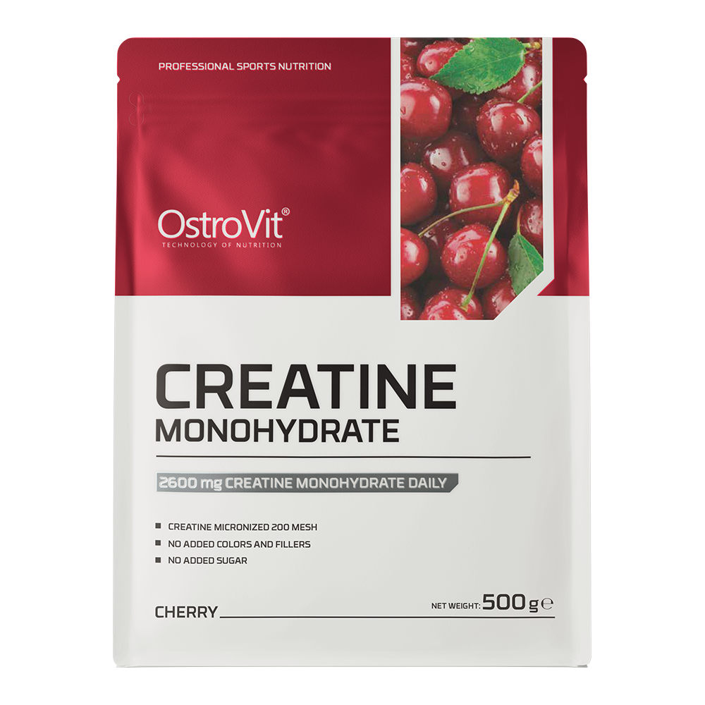 Creatine Monohydraat | Poeder | 500 g | Kers 🍒 | OstroVit