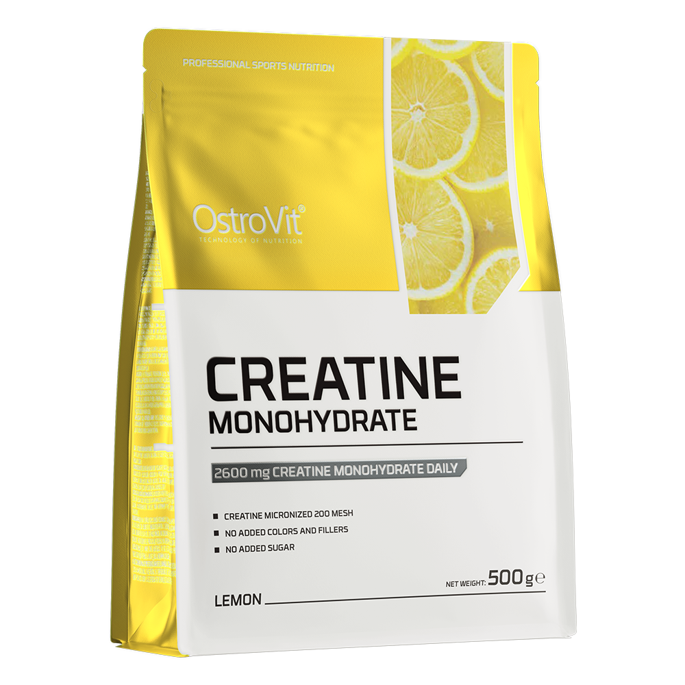 Creatine Monohydraat | Poeder | 500 g | Citroen 🍋 | OstroVit