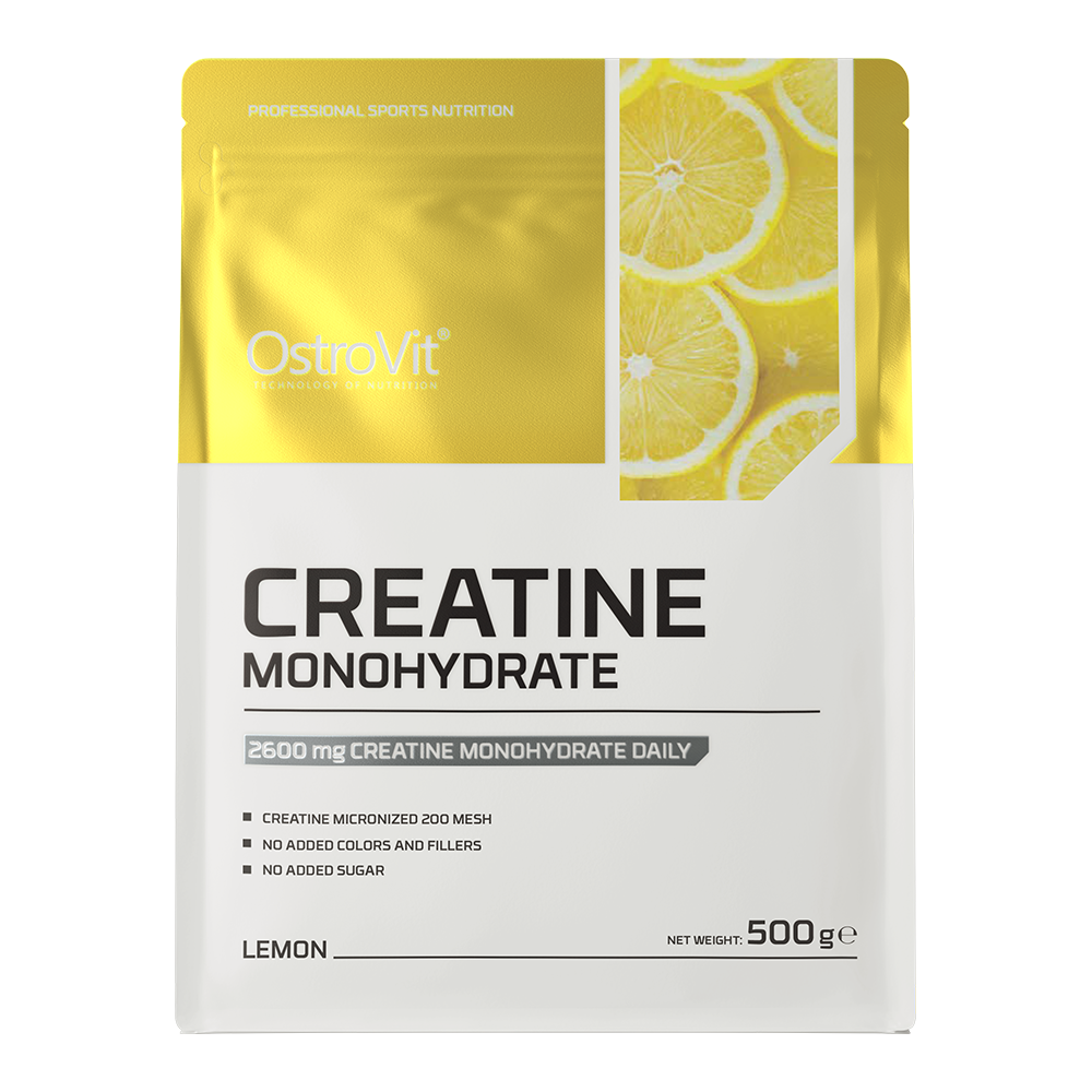 Creatine Monohydraat | Poeder | 500 g | Citroen 🍋 | OstroVit