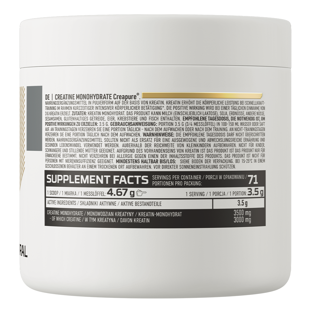 Creatine Monohydraat Creapure® | 250 g | Supreme Pure Natural | OstroVit