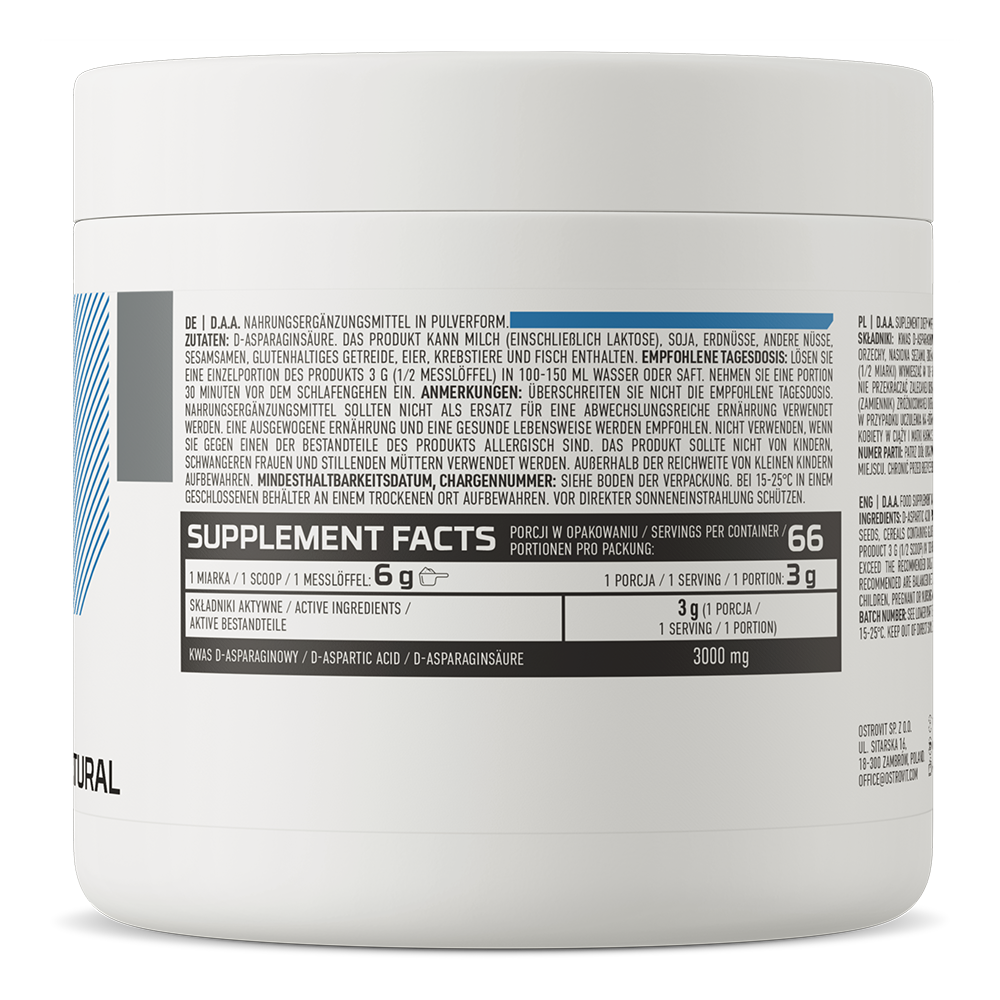 DAA | D-asparaginezuur | 200 g | Supreme Pure Natural | OstroVit