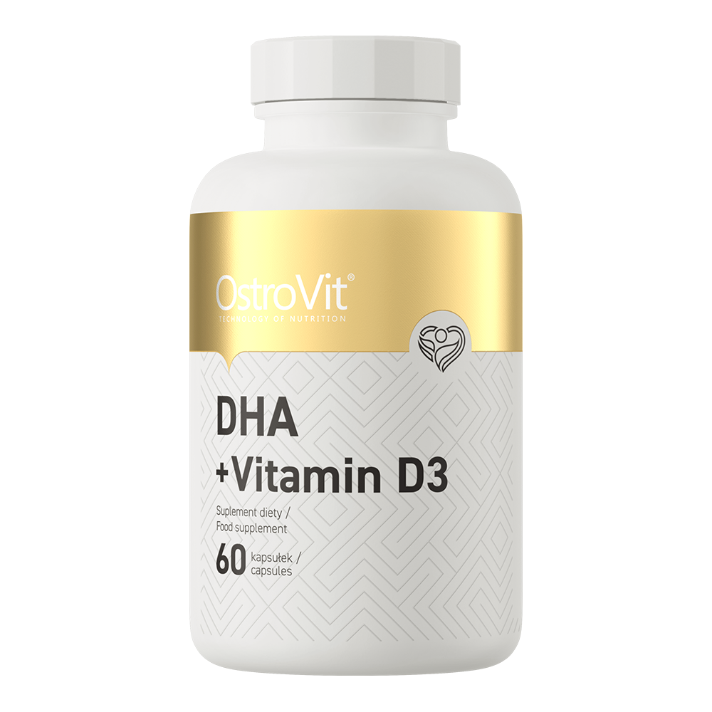 DHA + Vitamin D3 – 60 softgels, 300 mg DHA + 2000 IE D3 | OstroVit