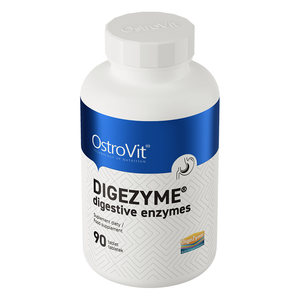 DigeZyme® Digestive Enzymes – 90 vegan tabletten | OstroVit