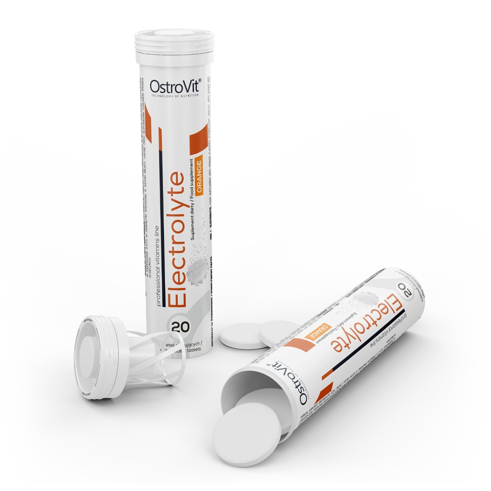 Electrolytes 20 bruistabletten – sinaasappel, vegan | OstroVit