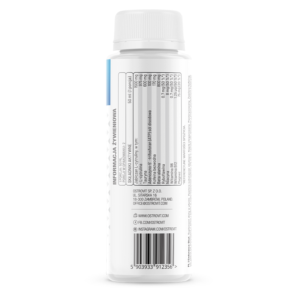 Endurance | Shot | 1x 100 ml | 10 Ingrediënten | OstroVit