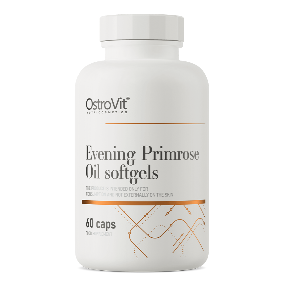 Evening Primrose Oil – 60 softgels, 1000 mg + vitamine E | OstroVit