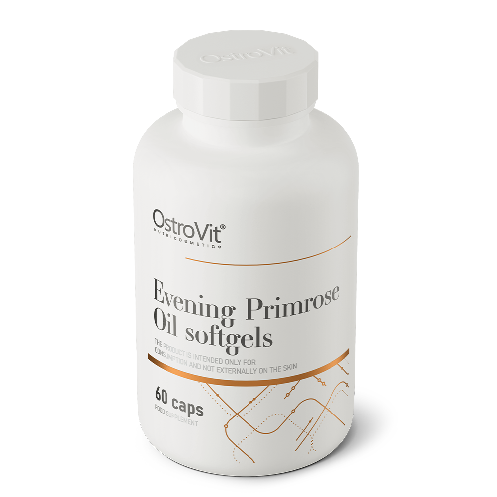 Evening Primrose Oil – 60 softgels, 1000 mg + vitamine E | OstroVit