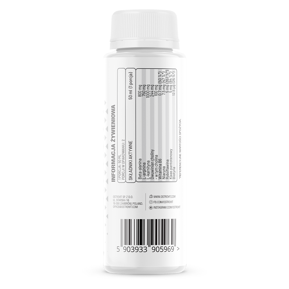 Fat Burner | Shot | Zonder cafeïne | 100 ml | Ananas | OstroVit