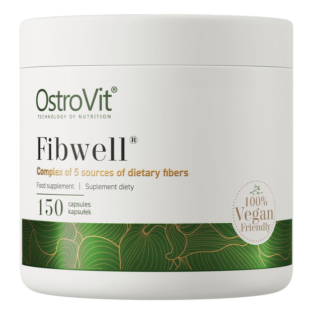 Fibwell® VEGE – 150 vegan capsules, 5‑in‑1 vezelmix | OstroVit