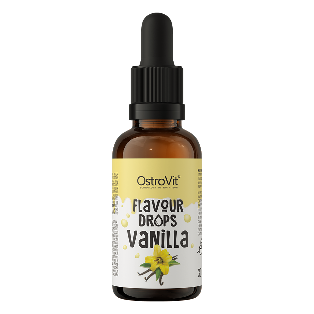 Flavour Drops Vanille – 30 ml, Vegan | OstroVit