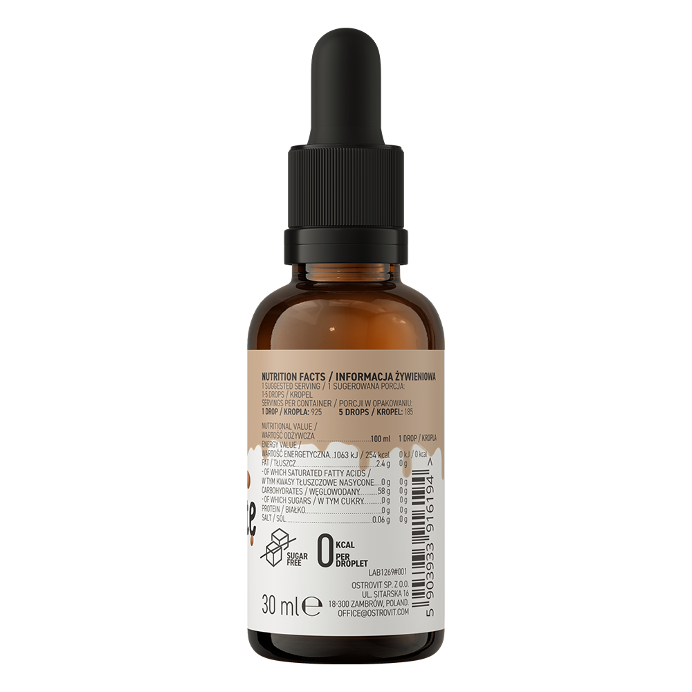 Flavour Drops Chocolade – 30 ml, Vegan | OstroVit