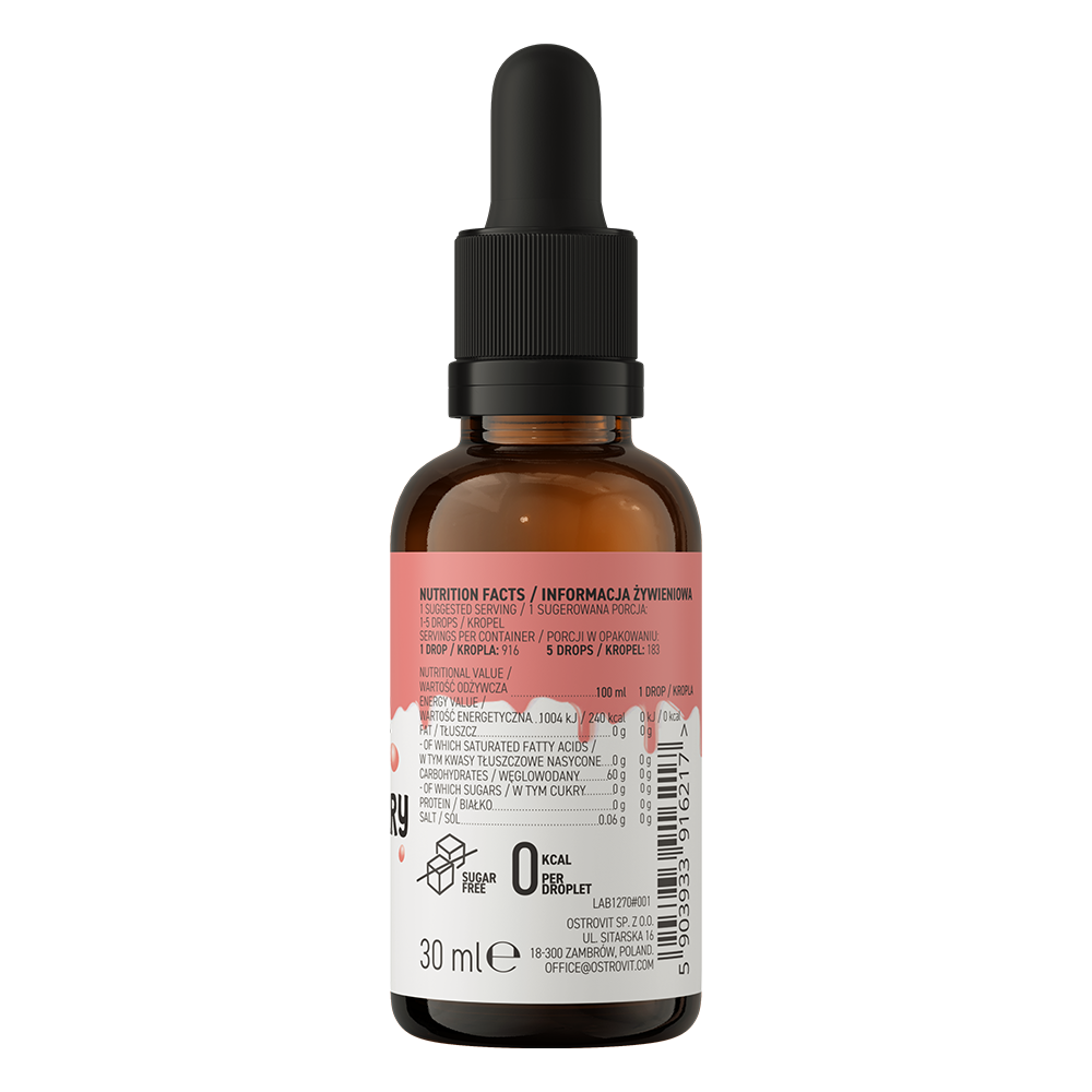 Smaakdruppels | 30 ml | Aardbei | OstroVit
