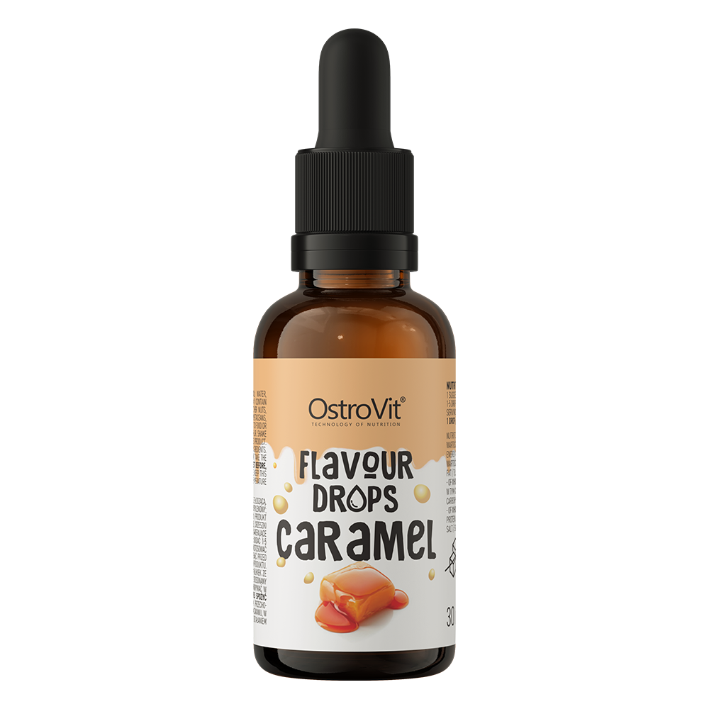 Flavour Drops Karamel – 30 ml, Vegan | OstroVit