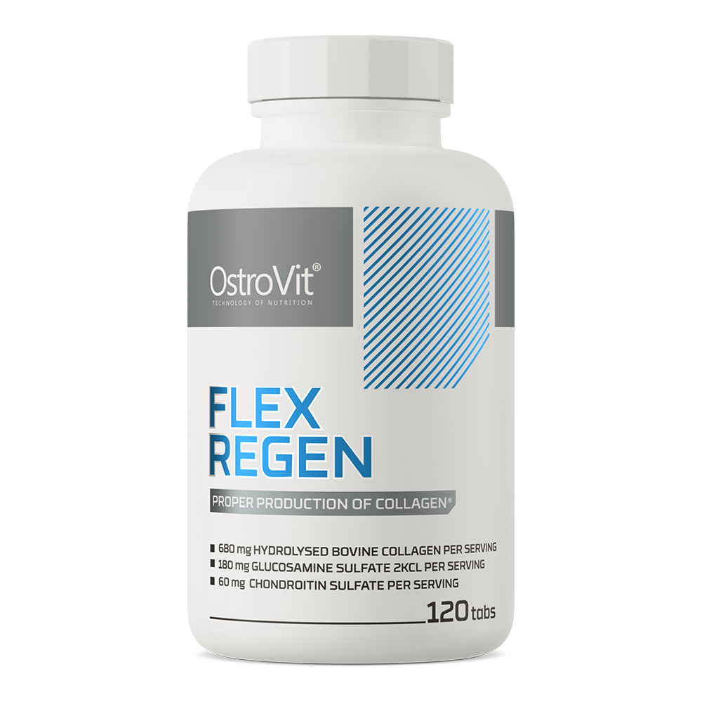 Flex Regen – 120 tabletten, Collageen + glucosamine + vit C/D | OstroVit