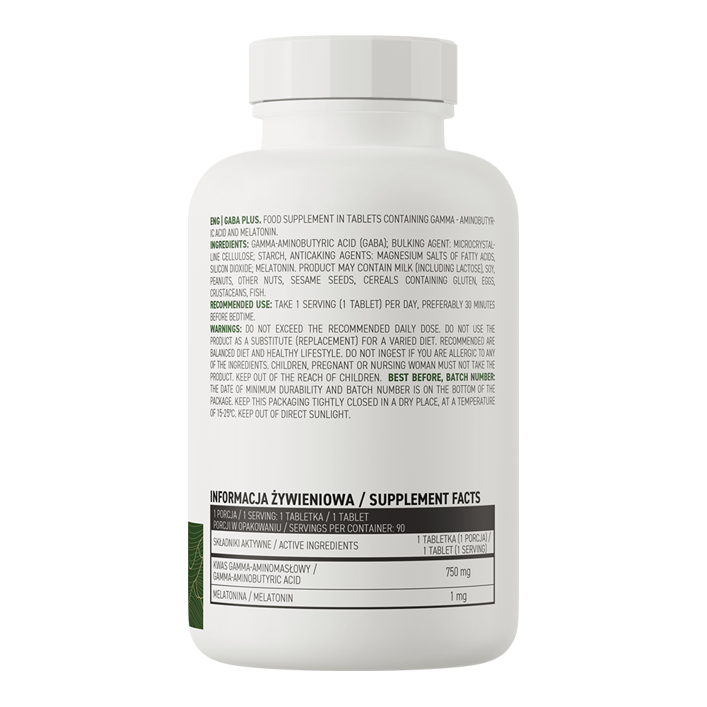 GABA Plus | Melatonine | Vegan | 90 Tabletten | OstroVit