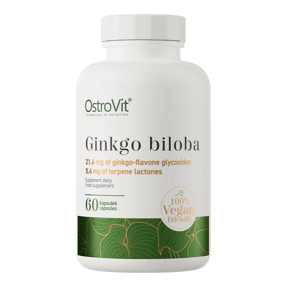 Ginkgo Biloba VEGE – 60 capsules, 90 mg extract (24%/6%) | OstroVit