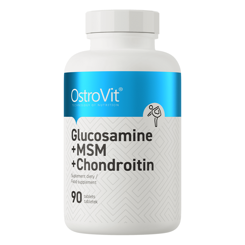 Glucosamine + MSM + Chondroïtine – 90 tabletten, 1000 mg Gls, 600 mg MSM, 400 mg ChS | OstroVit