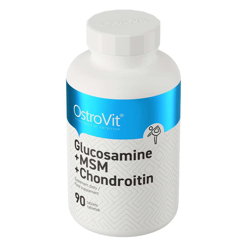 Glucosamine + MSM + Chondroïtine – 90 tabletten, 1000 mg Gls, 600 mg MSM, 400 mg ChS | OstroVit