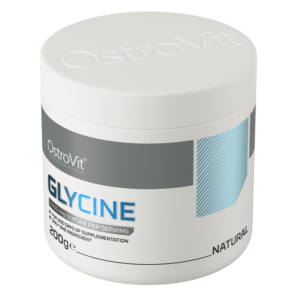 Glycine – 200 g poeder, 100% L‑glycine | OstroVit