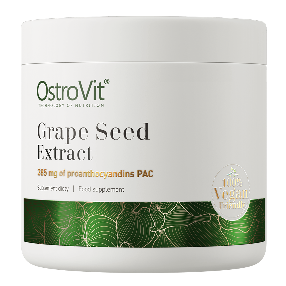 Druivenpitextract | 95% Proanthocyanidinen | Vegan | 166 Porties | Poeder | OstroVit