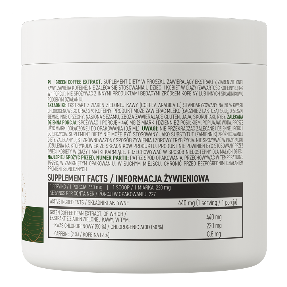 Groene Koffie Extract | 100 g | Natural | OstroVit