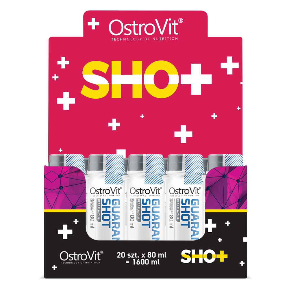 Guarana | Cafeïne | Ginseng Extract | Complex | Shot | 20x 80 ml | OstroVit