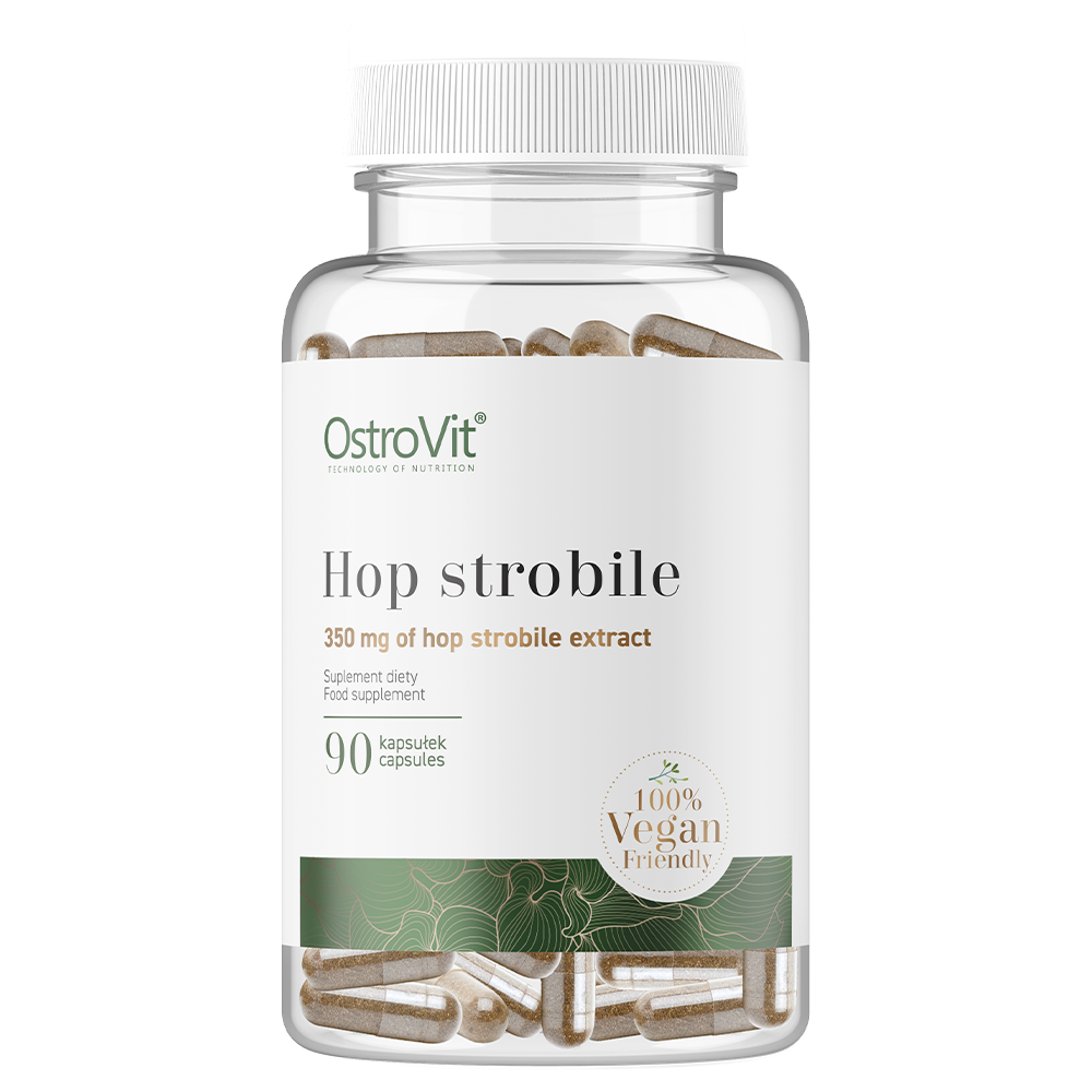 Hop Strobile | Hop Extract | Hopbel | Hops | Vegan | 90 Capsules | 350 mg | OstroVit