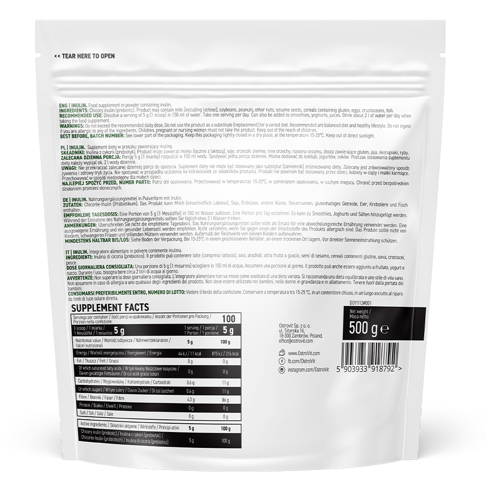 Inuline | 500 g | Vegan | Supreme Pure Natural | OstroVit