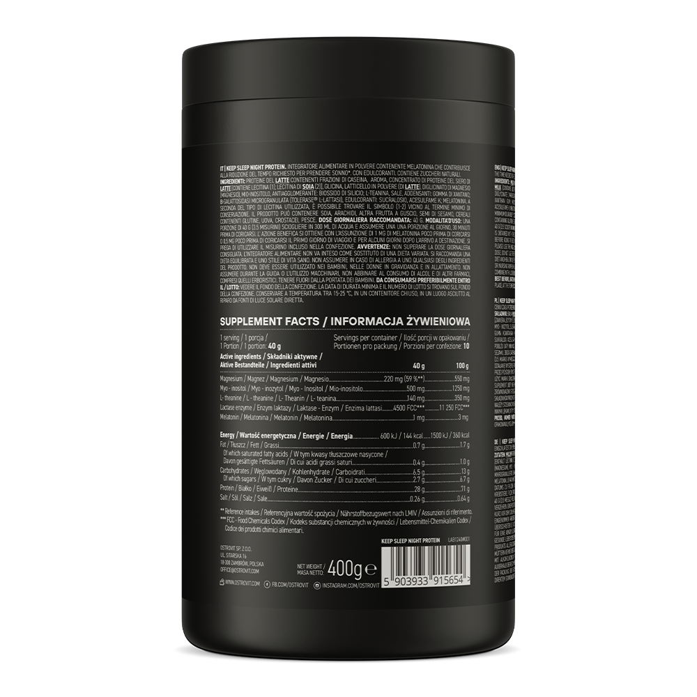 Keep Sleep Night Protein | 400 g | Vanilla milk | OstroVit