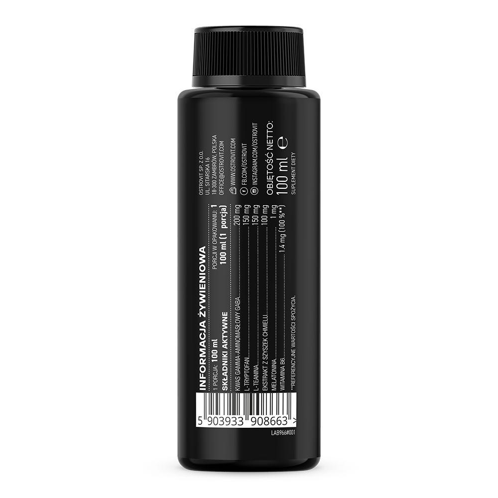 Keep Sleep Shot – 100 ml, 1 mg melatonine + B6, Blueberry, Vegan | OstroVit